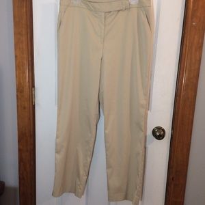 Talbots straight leg slacks pants khaki or tan